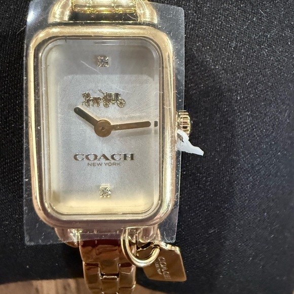 NWT Coach Gold Watch with thin band - Picture 3 of 5